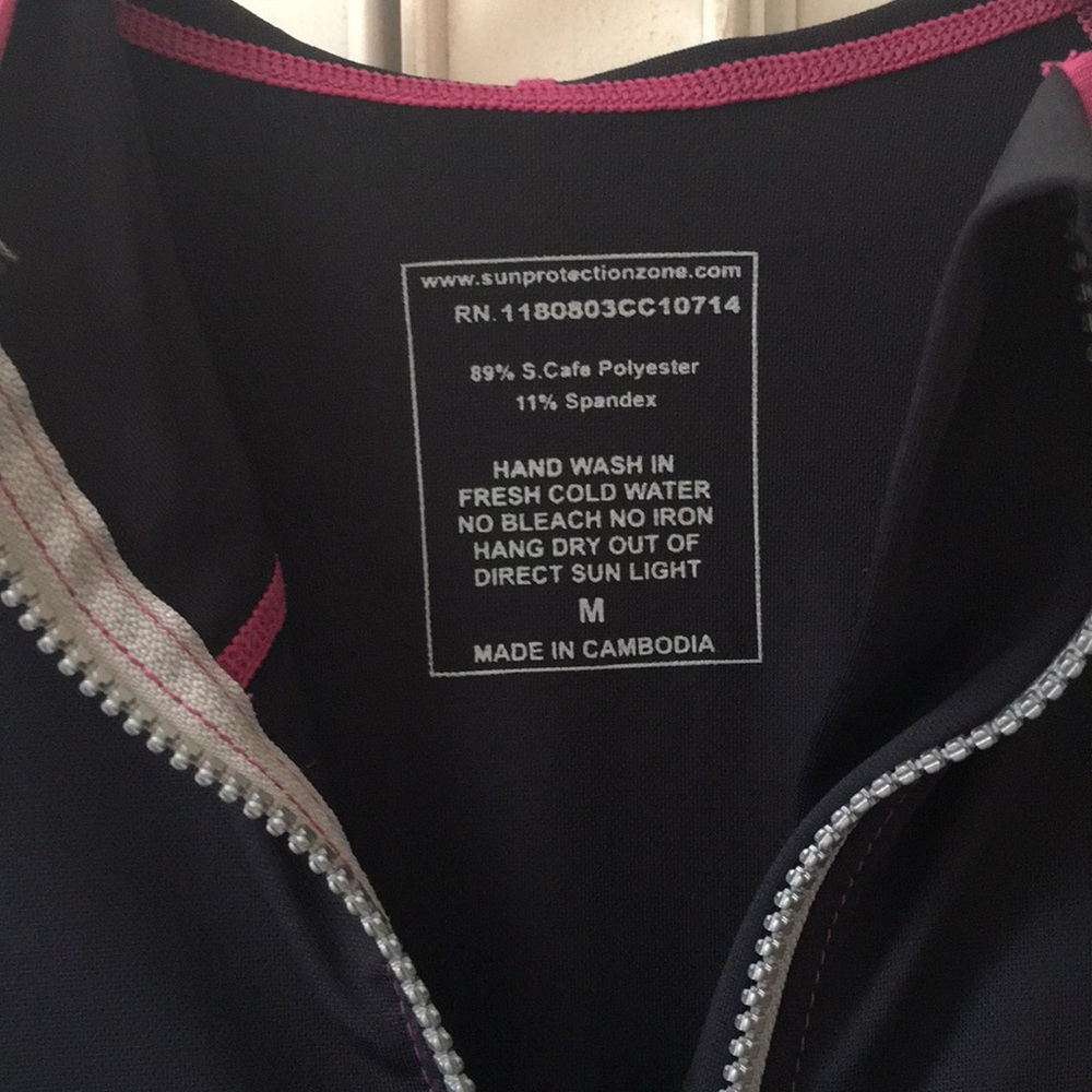 Sun Protection Zone Rash Guard Jacket Size Medium - Picture 4 of 9